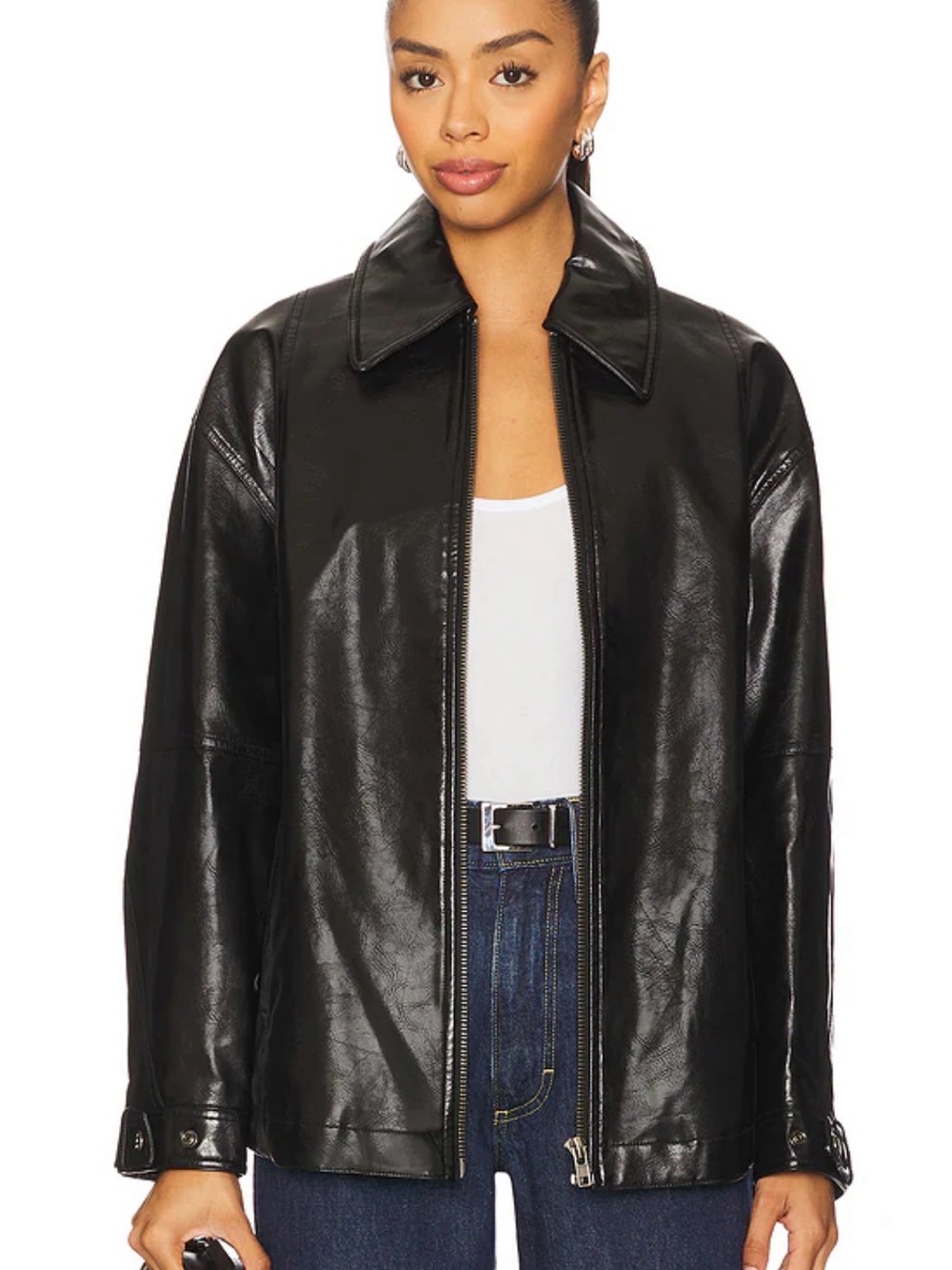 FREE PEOPLE × We The Free Sloane Vegan Leather Jacket size large